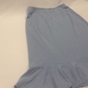 Skirt Elastic Waist Peplum Hem Size Medium